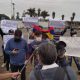 Venezolanos en Perú protestan contra la posible llegada de una delegación del régimen de Maduro