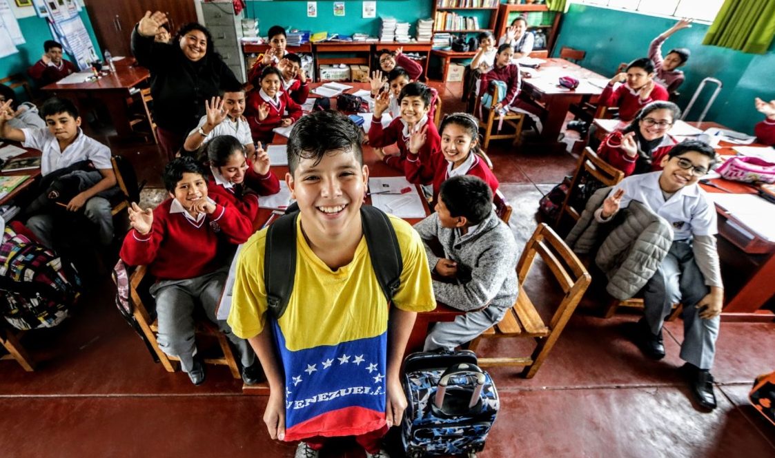 Niños Venezolanos en el colegio